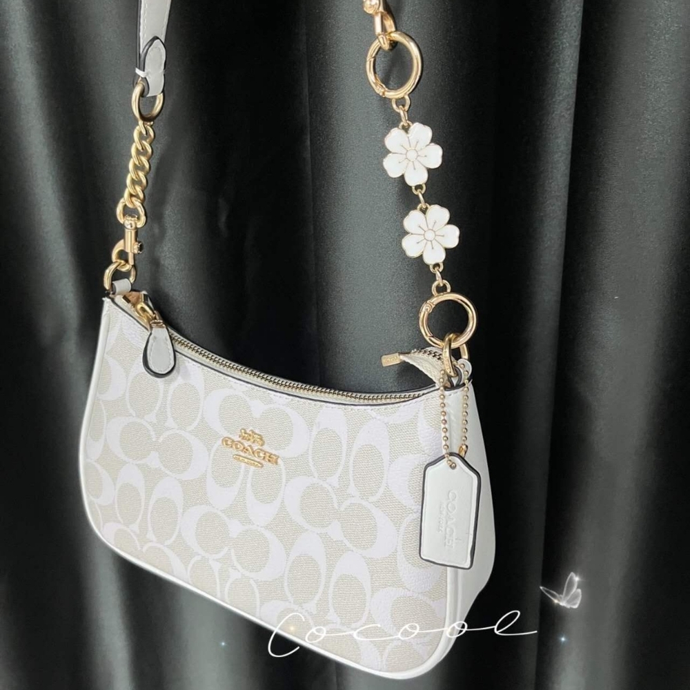 NWT Authentic Coach teri shoulder bag CA548 Glacierwhite color - Picture 3 of 12